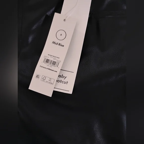 Black Faux Leather Pants - Picture 5 of 8